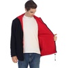image:imageGioberti Mens Zip Up Reversible Polar Fleece Heavy JacketBlack  Red
