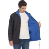 image:imageGioberti Mens Zip Up Reversible Polar Fleece Heavy JacketCharcoal  Royal Blue