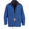 image:imageGioberti Mens Zip Up Reversible Polar Fleece Heavy JacketCharcoal  Royal Blue