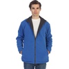 image:imageGioberti Mens Zip Up Reversible Polar Fleece Heavy JacketCharcoal  Royal Blue