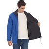 image:imageGioberti Mens Zip Up Reversible Polar Fleece Heavy JacketCharcoal  Royal Blue