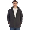 image:imageGioberti Mens Zip Up Reversible Polar Fleece Heavy JacketOlive  Charcoal