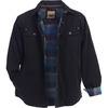 image:imageGioberti Mens 100 Cotton Brushed and Soft Twill Shirt Jacket with Flannel LiningBlack