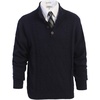 image:imageGioberti Mens 100 Cotton Button Down Collar Knitted Pullover SweaterNavy