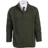 image:imageGioberti Mens 100 Cotton Button Down Collar Knitted Pullover SweaterOlive