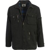 image:imageGioberti Mens 100 Cotton Casual Outerwear Twill Multi Pocket Cargo Shirt JacketBlack