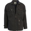 image:imageGioberti Mens 100 Cotton Casual Outerwear Twill Multi Pocket Cargo Shirt JacketCharcoal