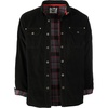 image:imageGioberti Mens 100 Cotton Extremely Soft Corduroy Shirt Jacket with Flannel LiningBlack