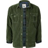 image:imageGioberti Mens 100 Cotton Extremely Soft Corduroy Shirt Jacket with Flannel LiningForest Green