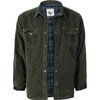 image:imageGioberti Mens 100 Cotton Extremely Soft Corduroy Shirt Jacket with Flannel LiningOlive