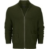 image:imageGioberti Mens 100 Cotton Milano Knit FullZip SweaterOlive