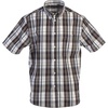 image:imageGioberti Mens Casual Plaid Button Down Short Sleeve Shirt1013  Brown  Navy  Gray Highlight