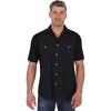 image:imageGioberti Mens Casual Western Solid Short Sleeve Shirt with Pearl SnapsBlack
