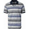 image:imageGioberti Mens Club Stripe Polo Shirt  Short Sleeve Regular Fit Yarn DyeBlue  Style 943