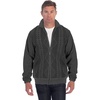 image:imageGioberti Mens Full Zip Lightweight Geometric Design Cardigan SweaterCharcoal