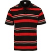 image:imageGioberti Mens Multiple Stripe Polo Shirt with PocketBlack a  Style 933