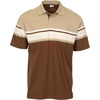 image:imageGioberti Mens Multiple Stripe Polo Shirt with PocketBrown  Style 944