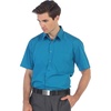 image:imageGioberti Mens Short Sleeve Solid Dress ShirtTeal Green