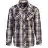 image:imageGioberti Mens Western Plaid Long Sleeve Shirt with Pearl Snapon1034w  Brown  Navy  Burgundy