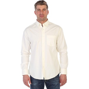 image:imageGioberti Mens 100 Cotton Long Sleeve Casual Twill Oxford ShirtIvory