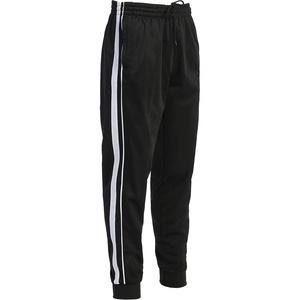 image:imageGioberti Mens Athletic Track Pants with Ribbed Cuff LegBlack  White