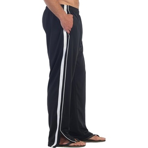 image:imageGioberti Mens Athletic Track Pants with Zip BottomBlack  White