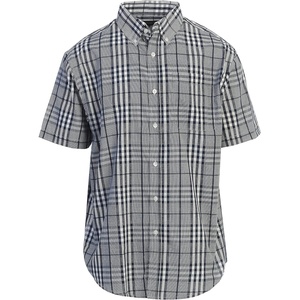 image:imageGioberti Mens Casual Plaid Button Down Short Sleeve Shirt1018  Navy  White