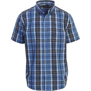 image:imageGioberti Mens Casual Plaid Button Down Short Sleeve Shirt1053  Blue  Navy  White
