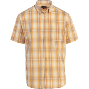 image:imageGioberti Mens Casual Plaid Button Down Short Sleeve Shirt973  Orange  Yellow
