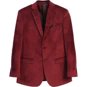 image:imageGioberti Mens Formal Super Soft Velvet Blazer JacketBurgundy