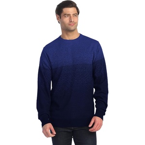 image:imageGioberti Mens Jacquard Crew Neck Pullover SweaterBlue B