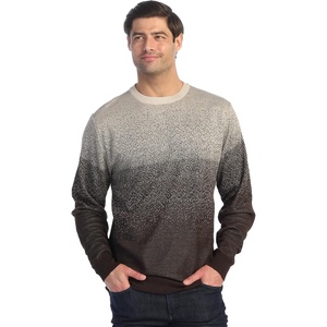 image:imageGioberti Mens Jacquard Crew Neck Pullover SweaterCoffee
