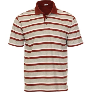 image:imageGioberti Mens Multiple Stripe Polo Shirt with PocketCopper  Style 946