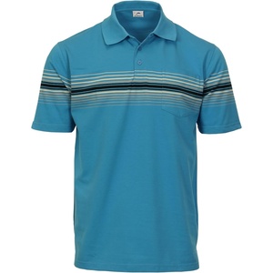image:imageGioberti Mens Multiple Stripe Polo Shirt with PocketRoyal Blue  Style 934