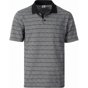 image:imageGioberti Mens Regular Fit Yarn Dye Striped Short Sleeve Polo Shirt with PocketBlack  Style 942